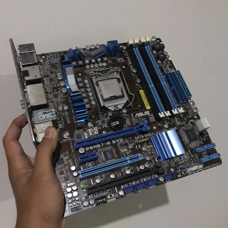 บอร์ดเทพ 1155 ASUS P8H67-M Evo + CPU G630 พร้อมฝาหลัง + พัดลม