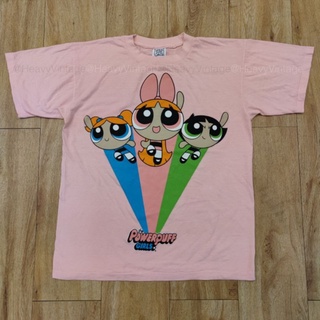 POWERPUFF GIRLS เสื้อลายการ์ตูน  พาวเวอร์พัพเกิร์ล เสื้อวง เสื้อทัวร์