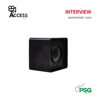 ACCESS INTERVIEW MICROPHONE LOGO - Black