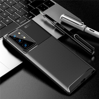 Samsung Galaxy Note 20 Ultra 5G Cover Ultra-thin Soft TPU Silicone Carbon Fiber Back Cover Casing