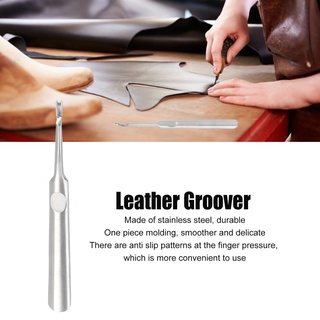 Watching You Leather Edge Groover Anti Slip Texture Incisive Silver Skiving DIY Craft Tool for