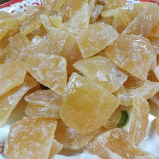 เปลือกส้มโอเชื่อมแห้ง ไม่มีน้ำเชื่อม กรอบอร่อย หวานแบบพอดีหอมหนึบหนับอร่อย500กรัม ราคา70บาท