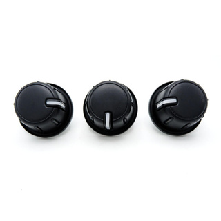 ตัวหมุนปรับลมแอร์ ดำ 1 ชุด 3 ชิ้น 3Pcs Knob Knob heater control Panel Button KUN40 GGN50 Toyota Hilux