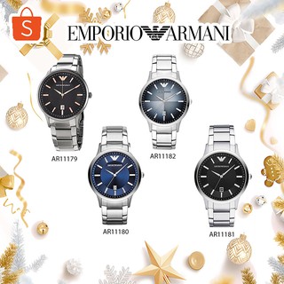 EMPORIO ARMANI  AR11182 AR11180 43MM นาฬิกาแบรนด์เนมอามานี่ สำหรับผู้หญิงผู้ชาย สินค้าพร้อมจัดส่ง OWA319