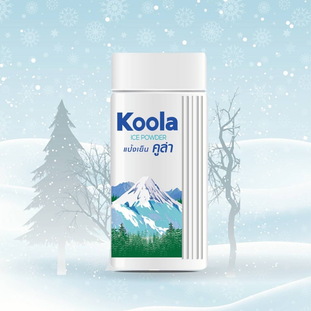 KOOLA ICE POWDER แป้งเย็นคูล่า เย็นแล้ว เย็นยิ่งกว่า กลิ่นหอม นุ่มนวล