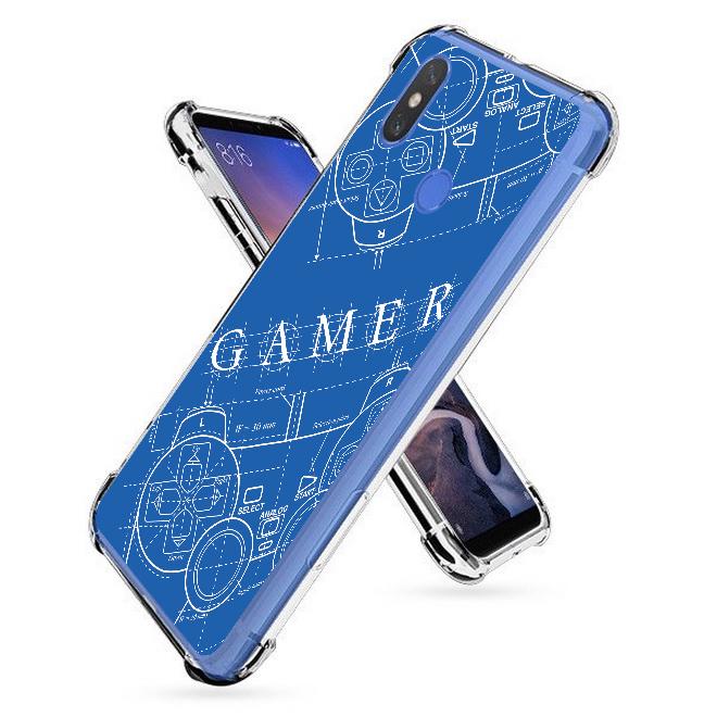 เคส สำหรับ Xiaomi Mi Max 3 Anti-Shock Protection TPU Case [Gamer Illustration Blue]