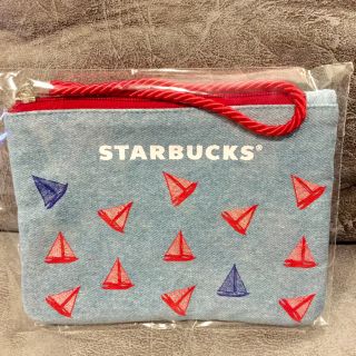 Starbucks Sailing Boat Denim Pouch