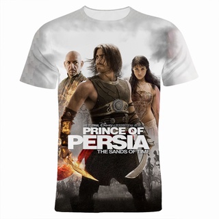 เสื้อยืดแขนสั้น พิมพ์ลาย Prince of Persia The Sands of Time 3 มิติ แฟชั่นสําหรับผู้ชาย และผู้หญิง