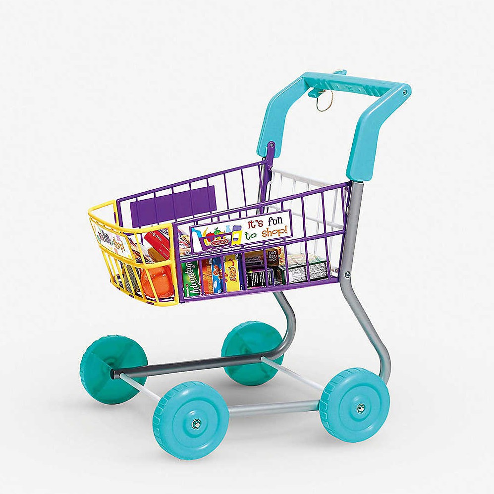 รถเข็นเด็กเล่น CASDON Food shopping trolley toy set