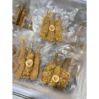 🐭(ชีสล้วนคอร์นดอก*3ไม้*)🐭 corndogชีสยืด สไตล์เกาหลี แถมซอสและผงเขย่า corndog corn dog คอร์นด๊อก