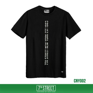 7th Street เสื้อยืด รุ่น CNY002 7th New York-ดำ ของแท้ 100%