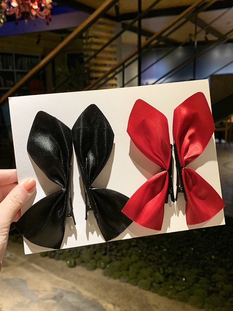 กิ๊บติดผมแบบปากเป็ด ประดับโบ สไตล์เกาหลี สำหรับผู้หญิง - รูปที่ 2