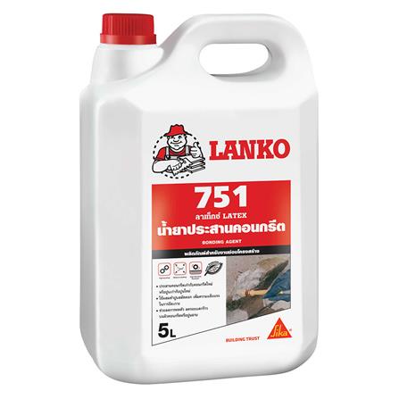 Homeน้ำยาประสานคอนกรีต LANKO 751 5 ลิตร  น้ำยาประสาน  น้ำยากันรั่วซึม อุดรอยแตกร้าว กันรั่วซึม เคมีภันฑ์ อะคริลิกอุดโป๊ว