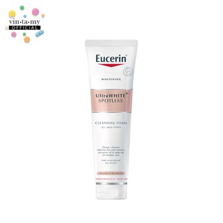 [พร้อมส่ง] Eucerin UltraWHITE+ Spotless Cleansing Foam ขนาด 150 g. [EXP01/11/22]