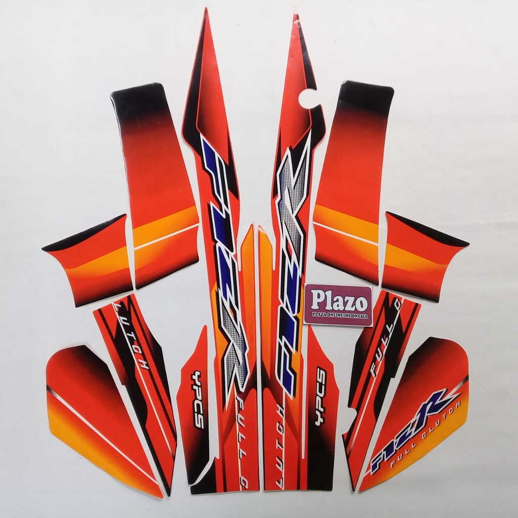 Yamaha f1zr 2003 orange MOTORCYCLE body striping STICKER