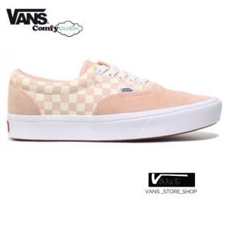 VANS ERA COMFYCUSH CHECKERBOARD SPANINSH VILLA VANILLA CREAM SNEAKERS สินค้ามีประกันแท้