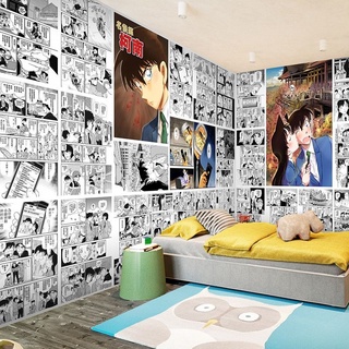 🔥 โปสเตอร์พิมพ์ลายการ์ตูนอนิเมะ 🔥A4 สําหรับตกแต่งบ้าน 100 ชิ้น Detective Conan Tiktok Photo Background Wall sticker TOPXIA