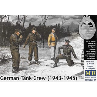 ฟิกเกอร์โมเดล Figure Model 1/35 Master Box MB3507 German tank crew (1943-1945) Kit No1