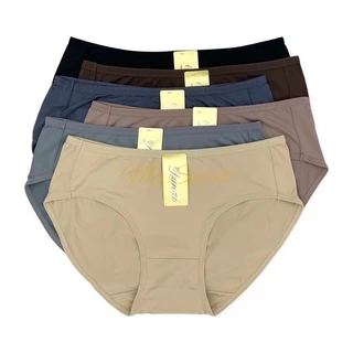 กางเกงในผ้าเด้งลื่น 10 ตัวคละสี ผ้าขึ้นห้างใส่สสบาย