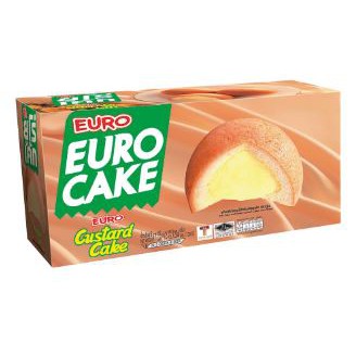 ส่งฟรี  ยูโร่ คัสตาร์ด ขนาด 17กรัม ยกแพ็ค 12ชิ้น EURO CUSTARD CAKE     ฟรีปลายทาง