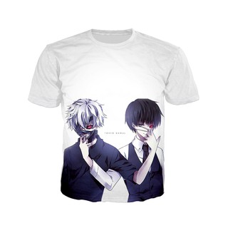 เสื้อยืดพิมพ์ลาย Tokyo Ghoul kimmu Anime 3D