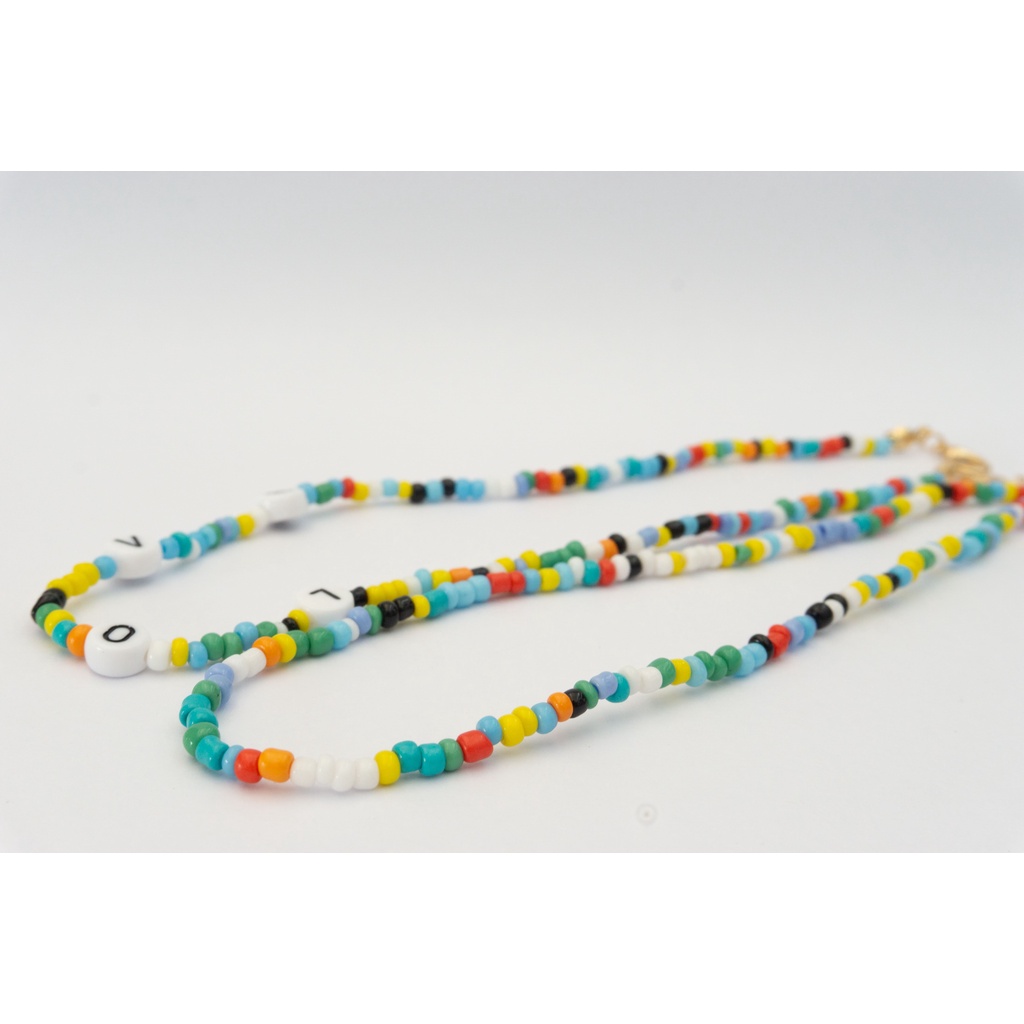 ‘ colourful chocker necklace ‘