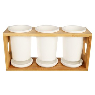 ที่ใส่อุปกรณ์บนโต๊ะอาหาร เซรามิก BAMBOO ที่ใส่ช้อนส้อม TABLEWARE STAND BAMBOO