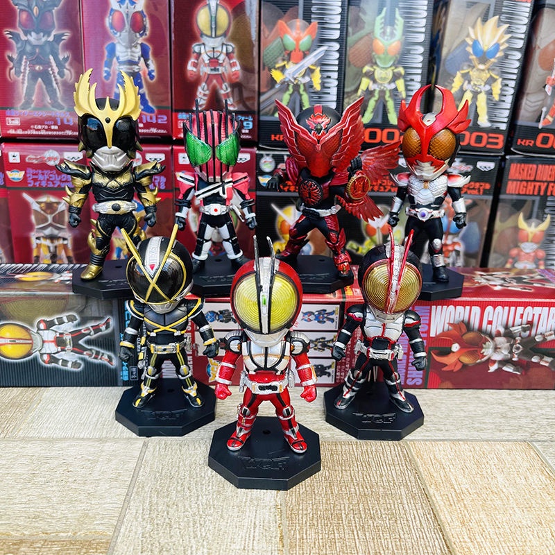 Wcf Kamen Rider รูป Masked Superman Den-O รุ่น Q Ultraman ของเล่นตกแต่งเด็กของขวัญตุ๊กตา [จุด] ฟาง K