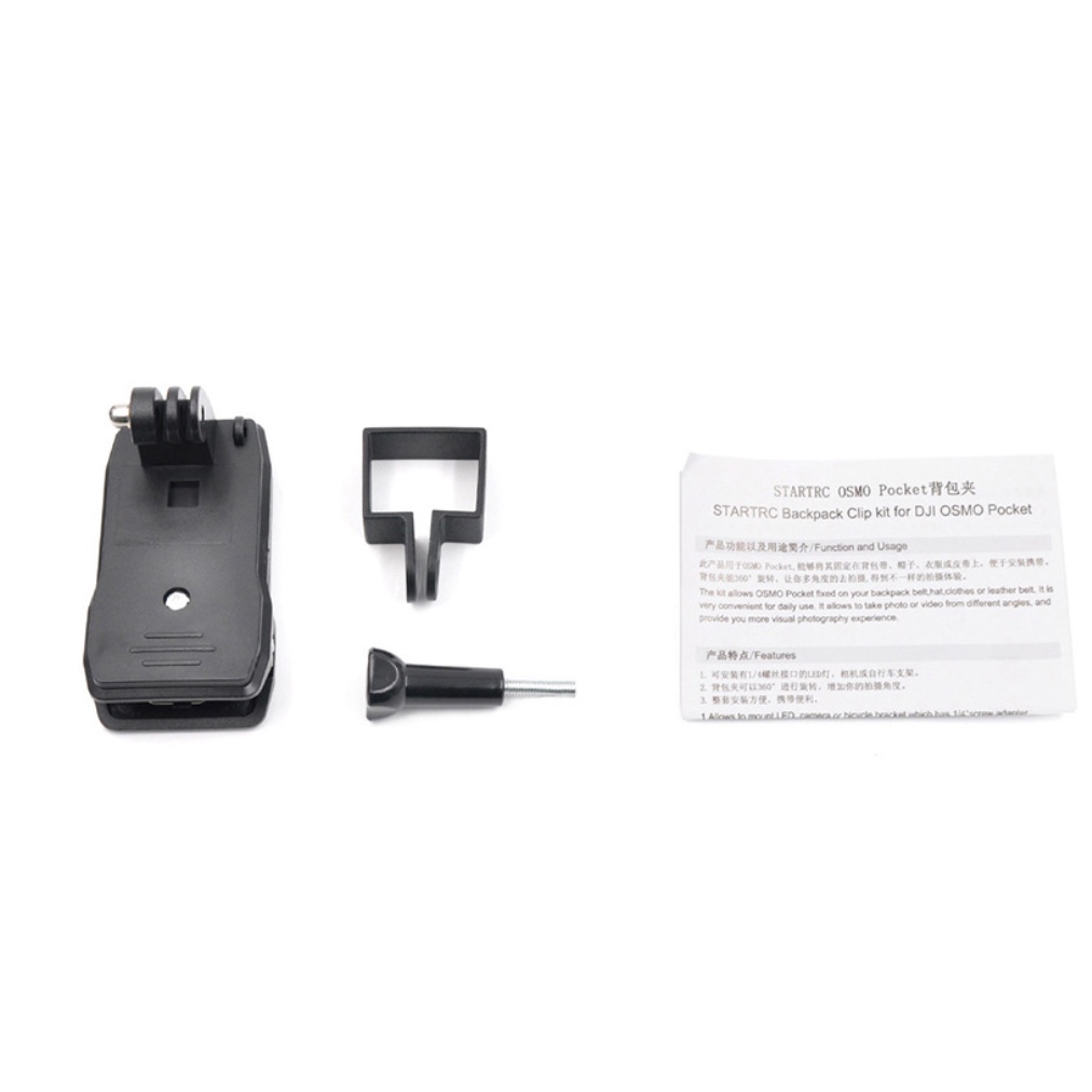 SKYREAT Expansion Kit Accessoires pour DJI Osmo Pocket caméra Monte Poitrine Strap Bike Backpack Clip Support kit Voiture trépied 