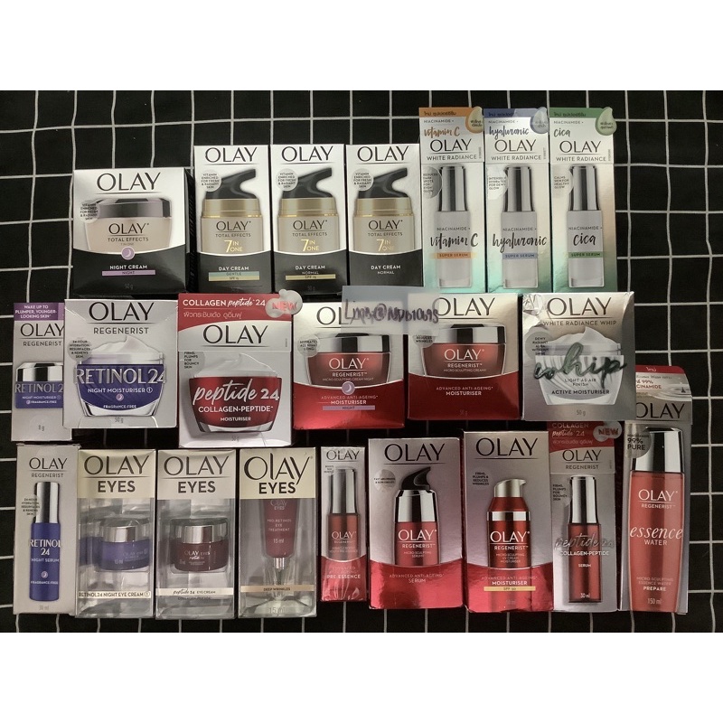 OLAY WHITE RADIANCE TOTAL EFFECTS 7 IN ONE RETINOL24 PEPTIDE24 REGENERIST WHIP EYES EYE COLLAGEN PEPTIDE ครีม เซรั่ม ตา #9