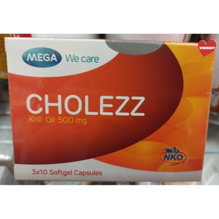 Mega We Care Cholezz 500 มก. ขนาด 30 แคปซูล (บรรเทาอาการปวดข้อ) (🔥ถูกตาแตกแม่🔥)