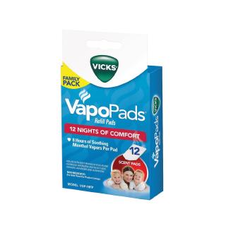 Vicks Pads แผ่นRefill กลิ่นเมนทอล สำหรับใส่เครื่อง Vicks Gallon/Waterless แพ็คสุดค้ม vick