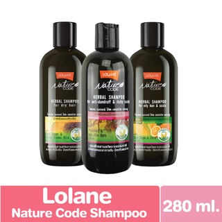 โลแลน เนเจอร์ โค้ด เฮอร์บัล แชมพู  Lolane Nature Code Herbal Shampoo 280มล.