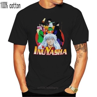 ใหม่ เสื้อยืด พิมพ์ลายอนิเมะ Inuyasha Group สําหรับผู้ใหญ่S-5XL