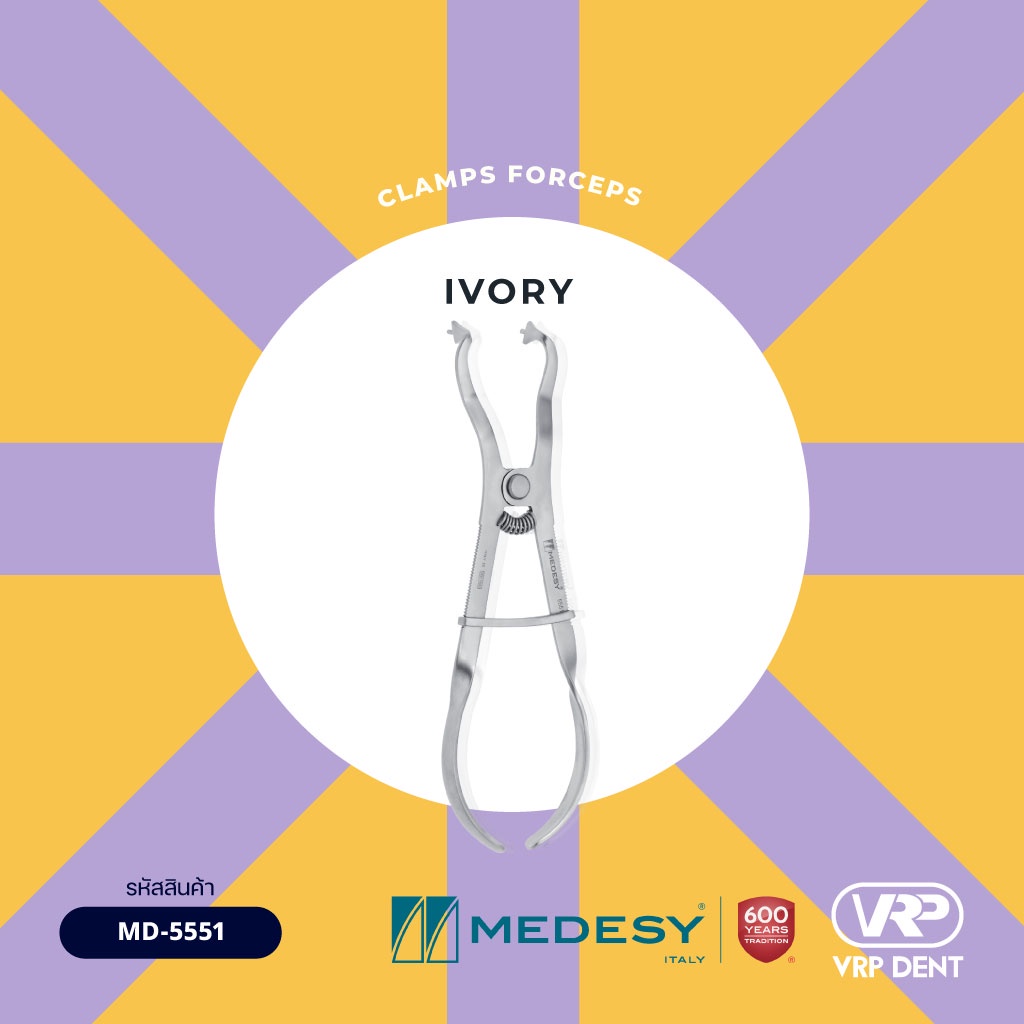 Clamp forceps Ivory MEDESY MD-5551