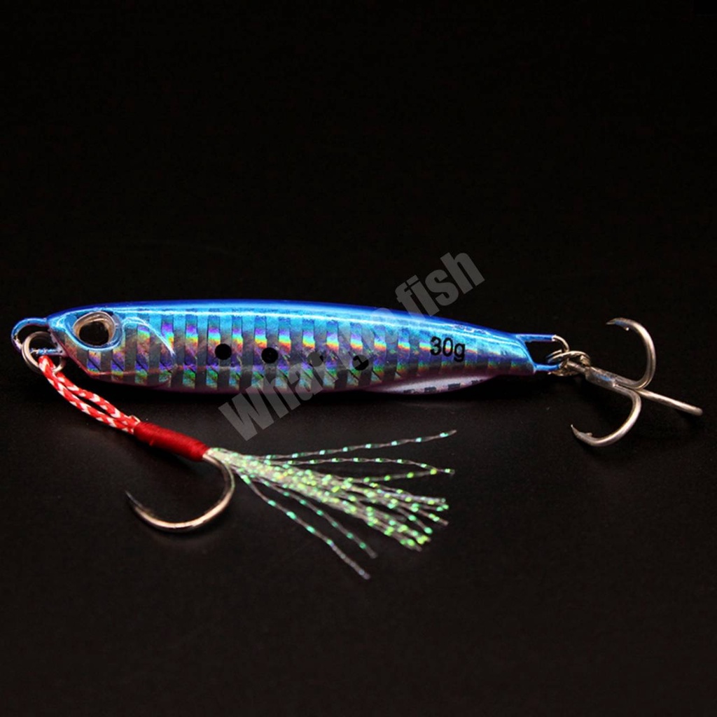 เหยื่อไมโครจิ๊ก10g-30g 1ชิ้น (พร้อมตัวเบ็ด + เบ็ดสามทาง)ไมโครจิ๊ก เหยื่อไมโครจิ๊ก Micro jig เหยื่อจิ๊ก เหยื่อตกปลาทะเลR8 - รูปที่ 2