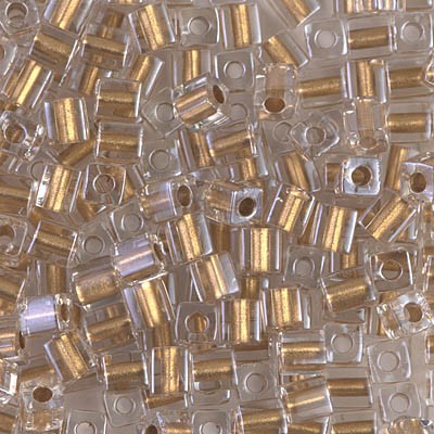 เม็ดบีด ลูกปัดแก้ทรงสี่เหลี่ยม Square Beads 4mm # 234
