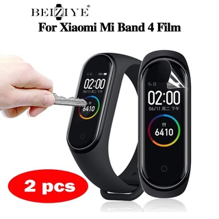 2 pcs ฟิล์มกันรอยหน้าจอ For Xiaomi Mi Band 4 Tpu Soft film Miband 4 screen protector