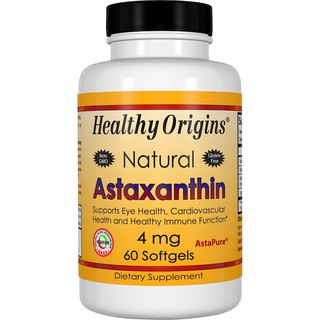 Healthy Origins, Astaxanthin, 4 mg, 60 Softgels