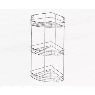 ชั้นวางของในห้องน้ำ สแตนเลส 304  รับน้ำหนักได้ดี แบบ2 ชั้น 3 ชั้น  ไม่ต้องเจาะผนัง #E003 - รูปที่ 4