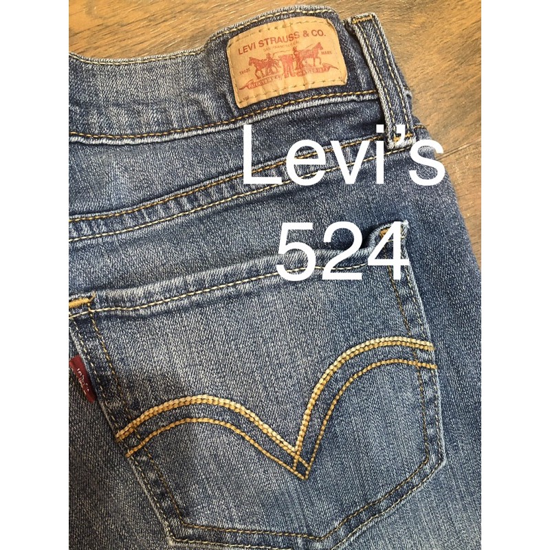 SALE🔥Levi’s too superlow 524 jeans กางเกงยีนส์ ลีวาย เอว 30 นิ้ว ขาม้านิดๆ