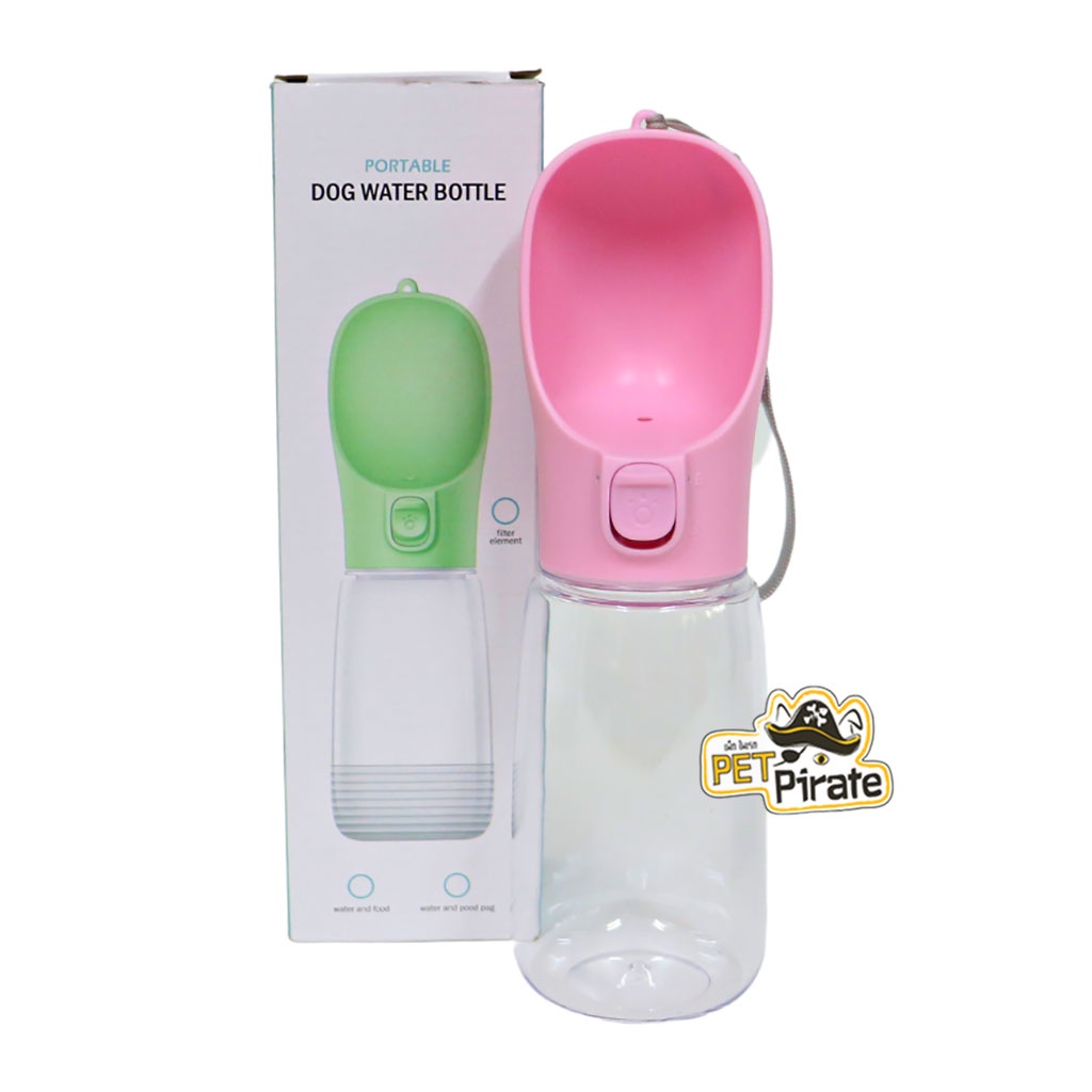 กระบอกน้ำพกพา อากาศร้อน อย่าให้สุนัขขาดน้ำ พกพาน้ำติดตัวไปได้ทุกที่ ด้วยขวดน้ำพกพา ขนาดบรรจุน้ำ 550 มล.