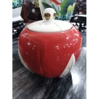 กระปุกเก็บใบชา เซรามิก tea storage box porcelain ware