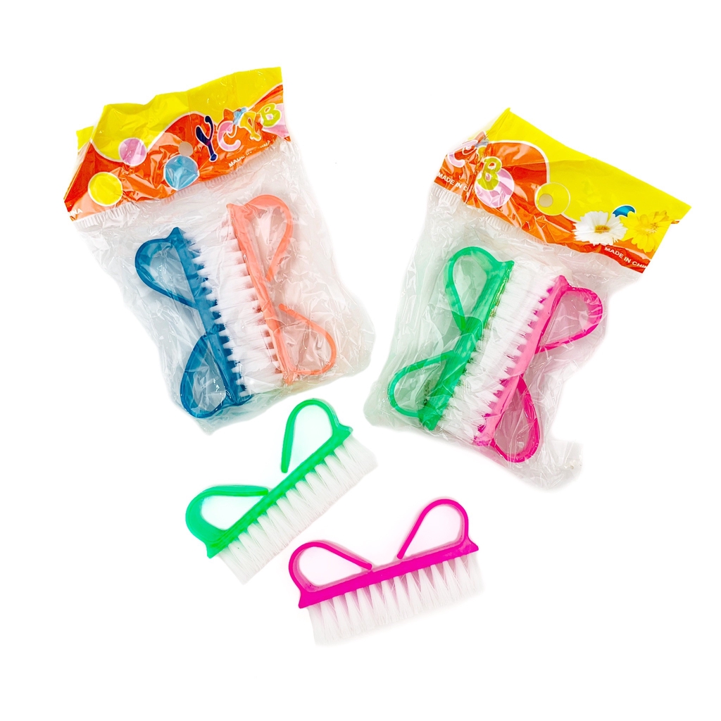 แปรงขัดเล็บ แพ็ค2ชิ้น ขัดเล็บ ขัดเท้า แปรงขัดเล็บเท้า เสริมสวย ความงาม ขายส่ง จากโรงงาน