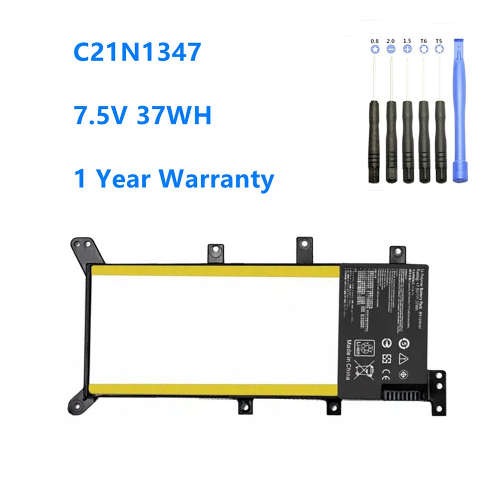 C21N1347 New Laptop Battery For ASUS X554L X555 X555L X555LA X555LD X555LN X555MA 2ICP4/63/134 C21N1347 7.5V 37WH