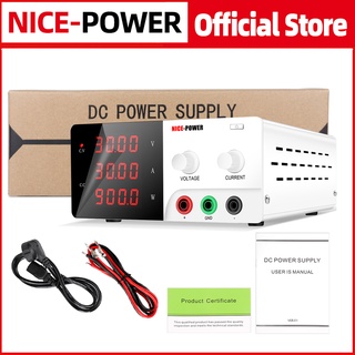 NICE POWER 0-30V 0-30A  30V 30A 900W แหล่งจ่ายไฟ  220V DC Lab ปรับแหล่งจ่ายไฟ High POWER Bench แหล่ง Universal แรงดันไฟฟ้า Regulator สำหรับโทรศัพท์ PC การซ่อมแซมเครื่องใช้ไฟฟ้า R-SPS3030