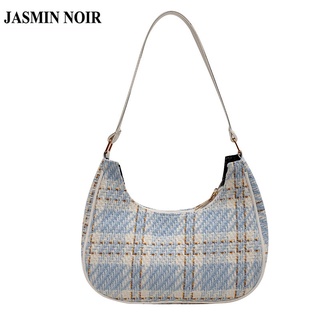 Jasmin Noir กระเป๋าสะพายไหล่กระเป๋าถือแฟชั่นสําหรับสตรีผ้าใบขนาดเล็ก