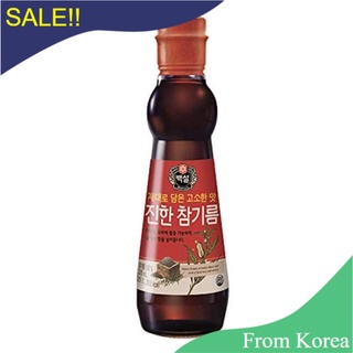 &gt;&gt;พร้อมส่งจากไทย&gt;&gt;น้ำมันงาธรรมชาติ นำเข้าจากเกาหลี  /  CJ Pure Sesame Oil 진한참기름  160ml