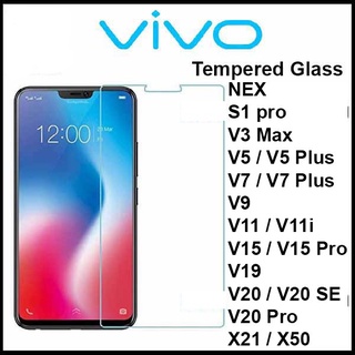 กระจกนิรภัยแบบใส Hd สําหรับ Vivo Nex S1 V3 Max V5 V7 Plus V9 V11 V11I V15 V19 V20 Pro Se X21 X50