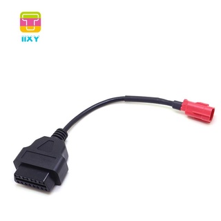 Obd สายเคเบิลรถจักรยานยนต์ สําหรับ Honda Yamaha Suzuki BENELLI 6 Pin Plug Cable Diagnostic Cable 6Pin to OBD2 16 Pin Adapter